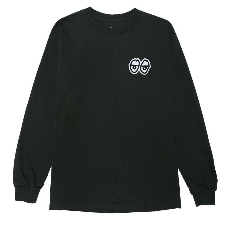 Krooked Strait Eyes Long Sleeve T-Shirt – Forest Green/Black/White