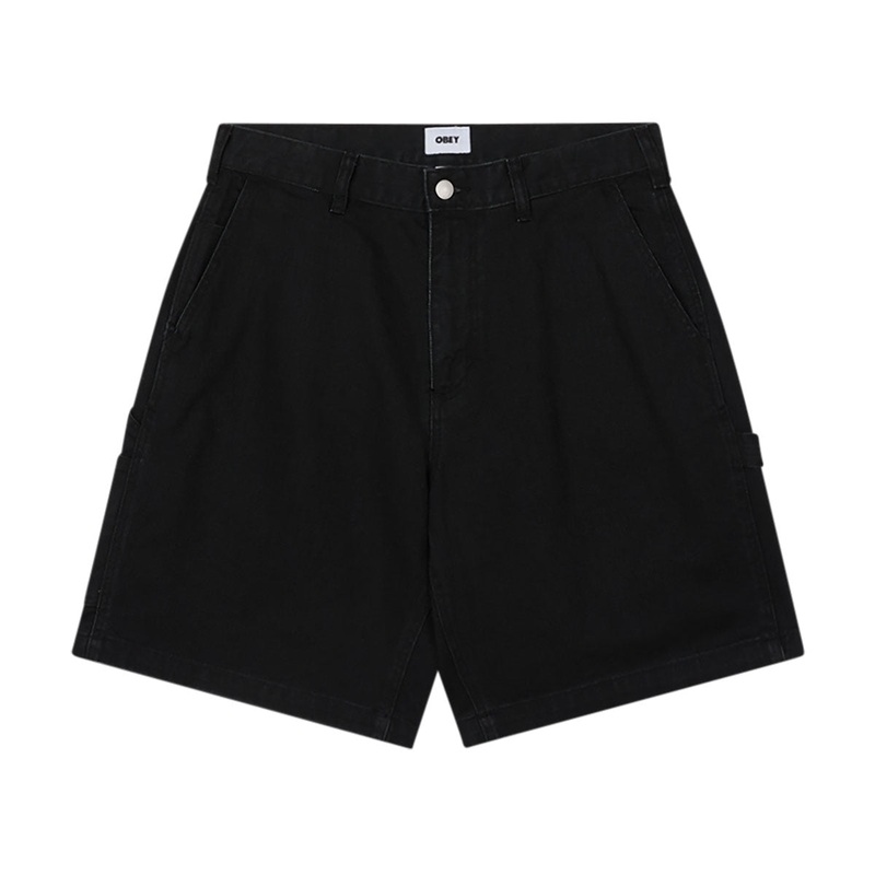 Obey Big Wig Denim Carpenter Shorts – Black