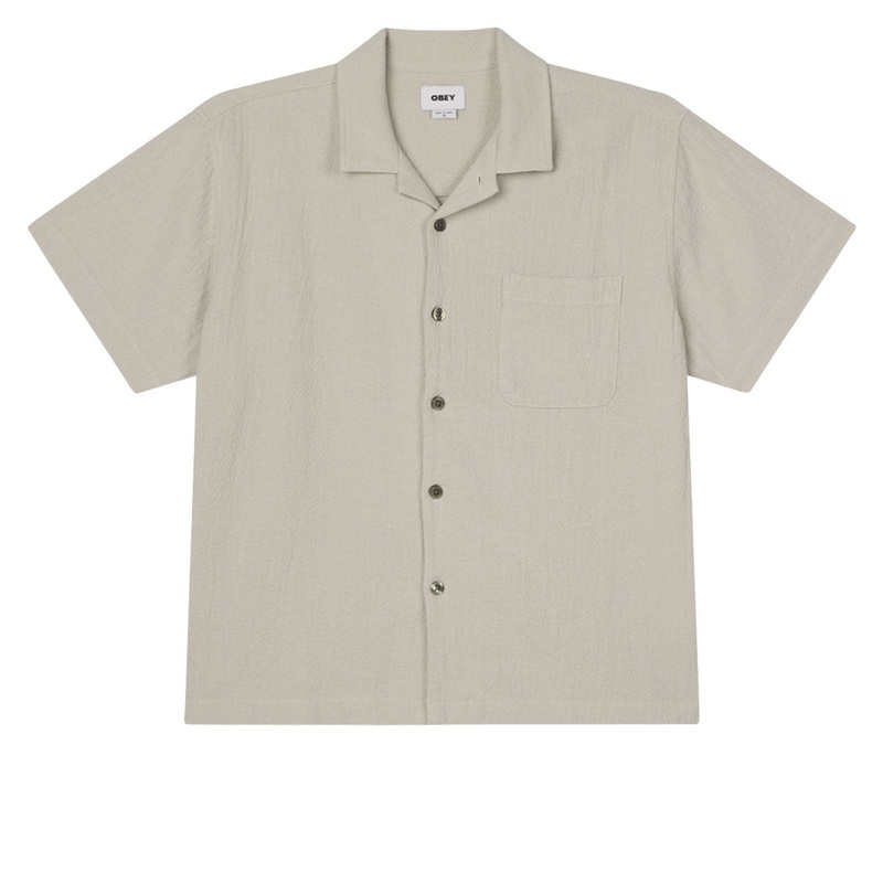 Obey Curtis Woven Shirt – Natural