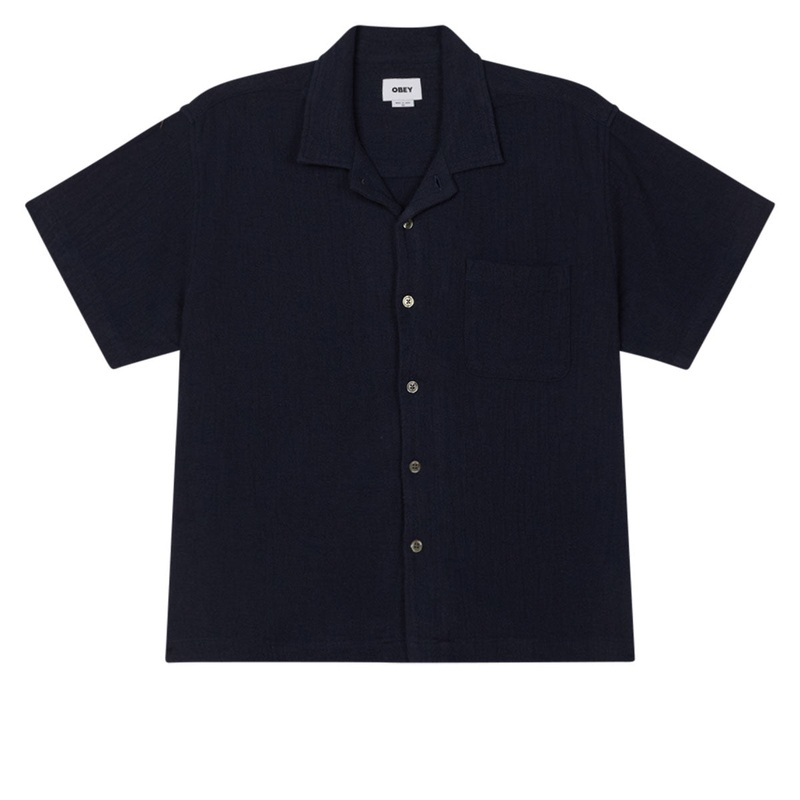 Obey Curtis Woven Shirt – Navy