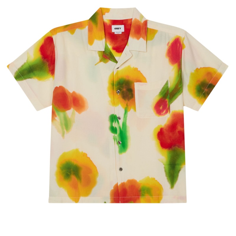 Obey Kinney Woven Shirt – Cream Multi