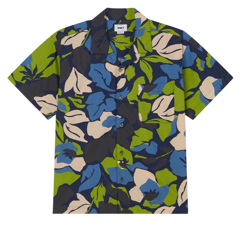 Obey Maxwell Woven Shirt – Navy Multi
