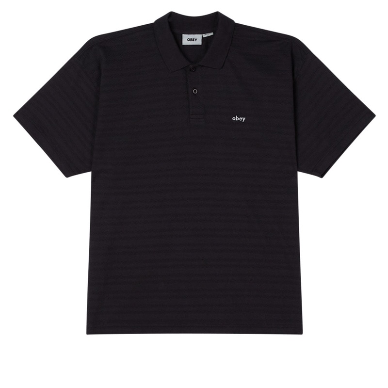 Obey Nash Bigwig Polo Shirt – Digital Black