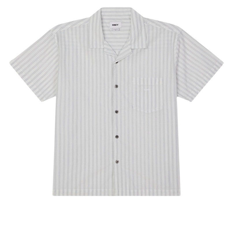 Obey Rizzo Woven Shirt – White Multi