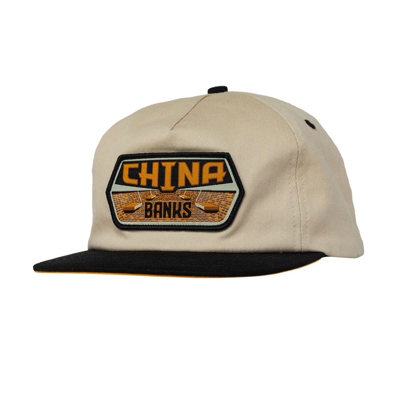 Real China Banks Hat – Tan/Black/Orange