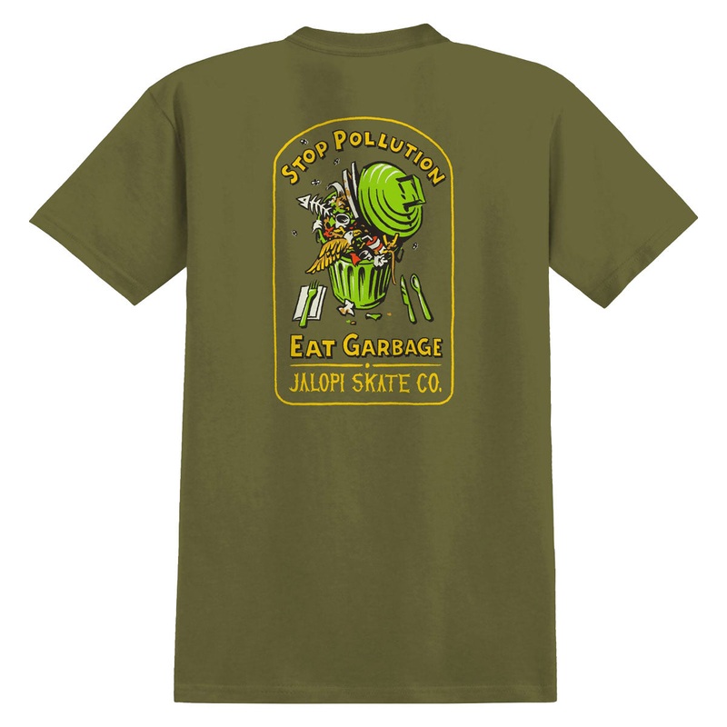 Anti-Hero Stop Pollution T-Shirt – Heather Army