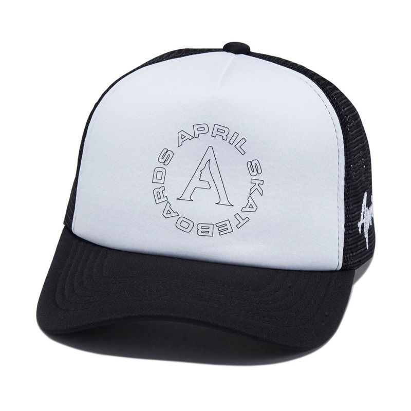 April Full Circle Trucker Hat – Black