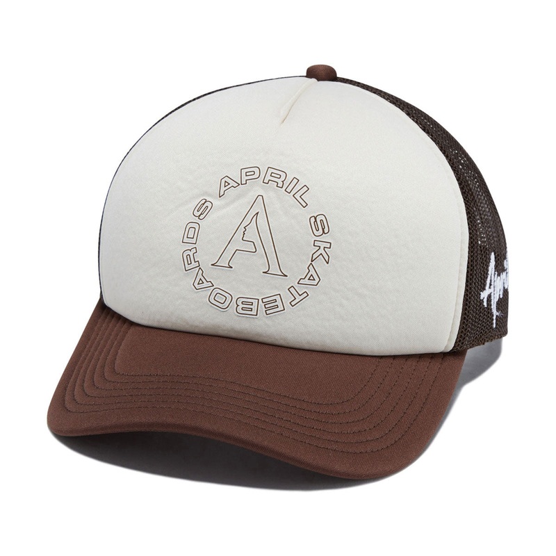 April Full Circle Trucker Hat – Brown