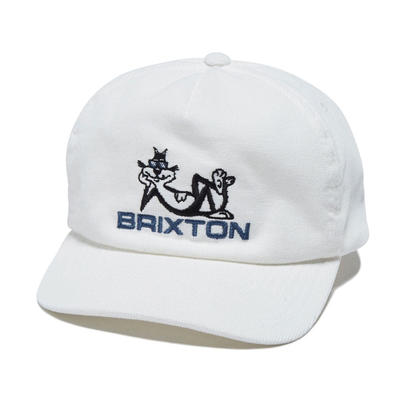 Brixton Cool Cat Mp Snapback Hat – White