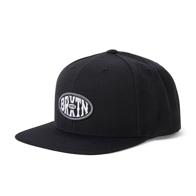 Brixton Largo Mp Snapback Hat – Black