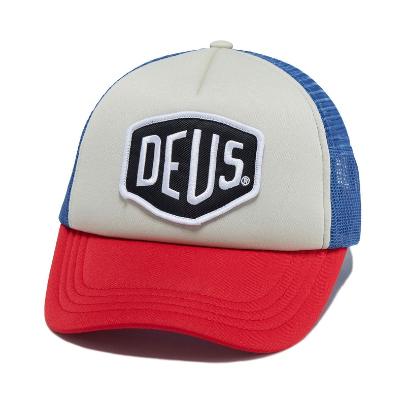 Deus Ex Machina Baylands Trucker Hat – Blue/Red