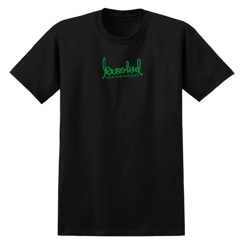 Krooked Skript T-Shirt – Black/Green