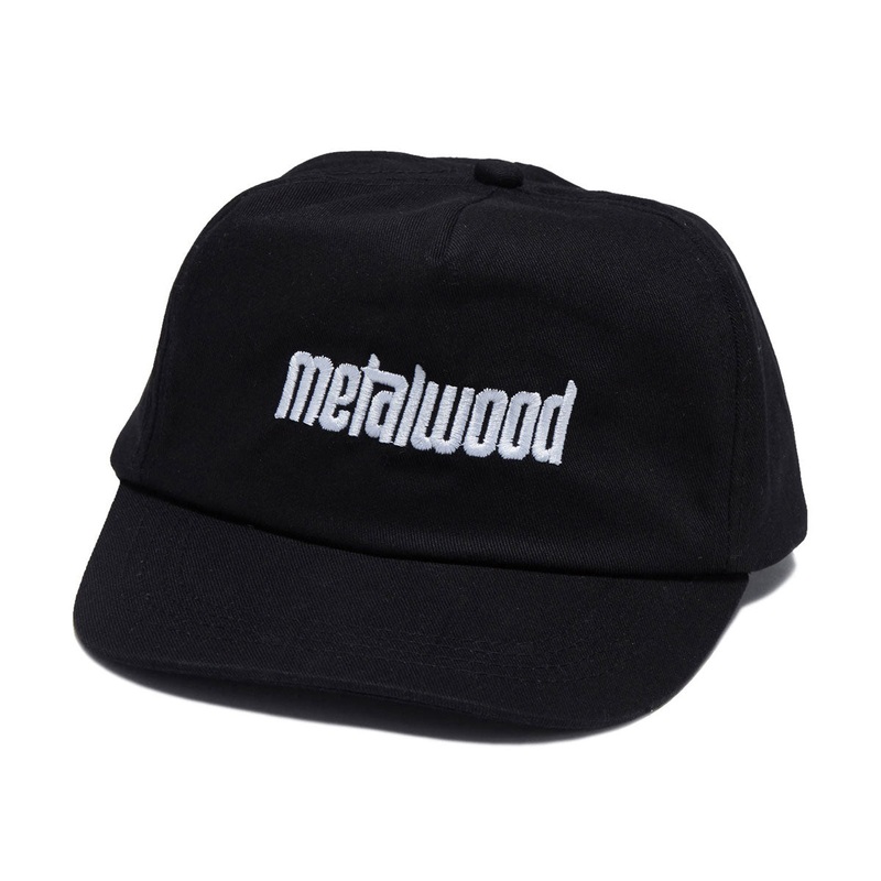 Metalwood Logo 5 Panel Hat – Black