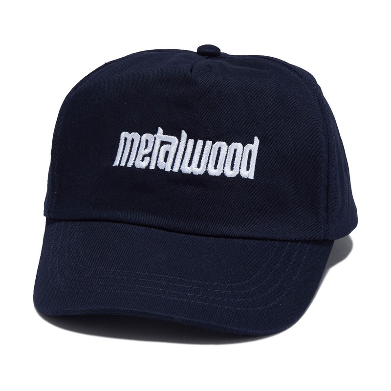 Metalwood Logo 5 Panel Hat – Navy