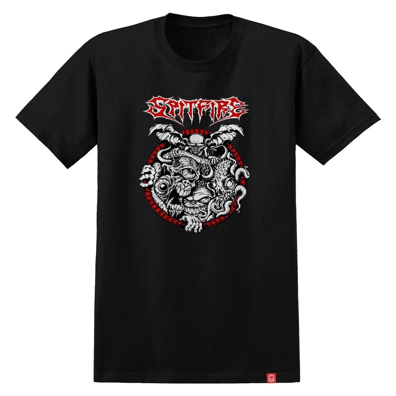 Spitfire Demon Gate T-Shirt – Black/Red/White