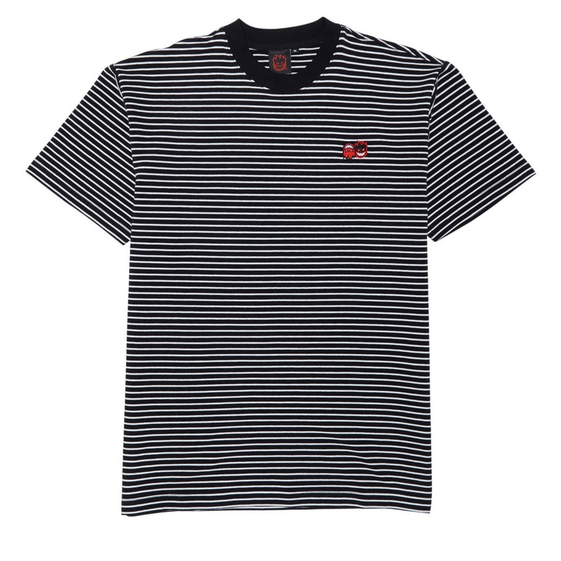 Spitfire Eternal Emb Stripe T-Shirt – Black/White/Red