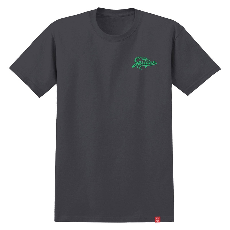 Spitfire Snake Classic T-Shirt – Charcoal/Green/Black