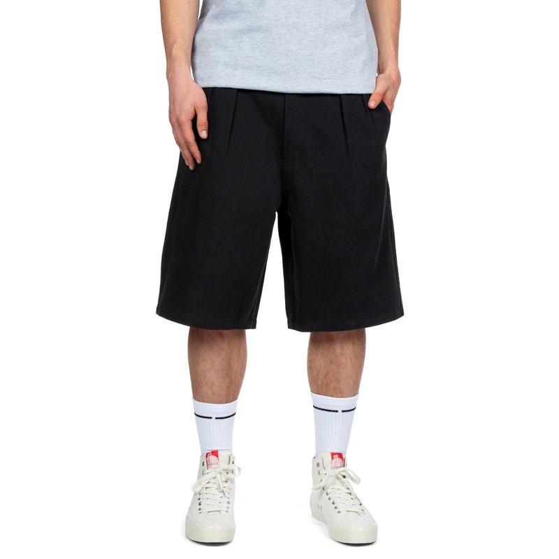 CCS Pleated Chino Shorts – Black