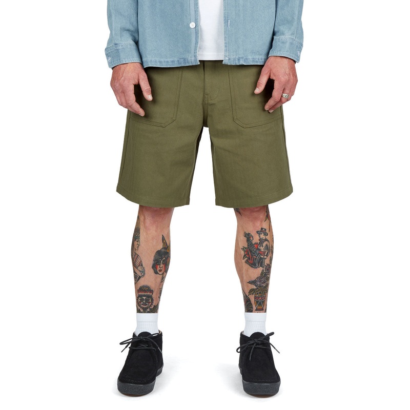 CCS Surplus Herringbone Shorts – Olive