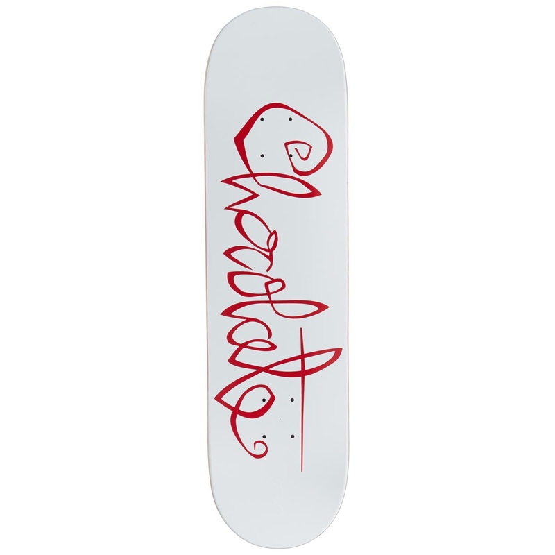 Chocolate OG Script Trahan Skateboard Deck – 8.50
