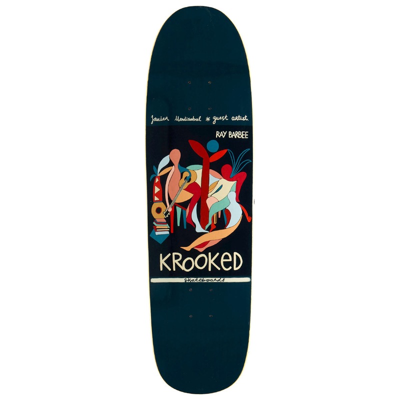 Krooked Barbee Little Postcards By Javier Mendizabal Skateboard Deck – 8.88
