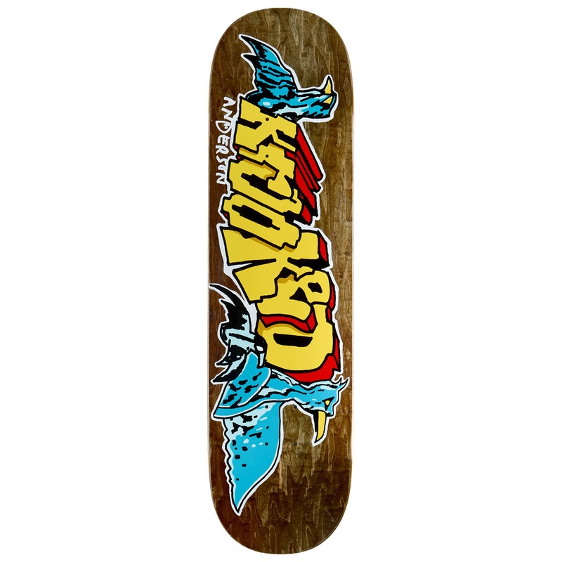Krooked Manderson Raptors Skateboard Deck – 8.38
