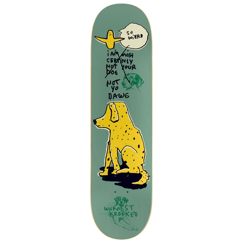 Krooked Worrest Not Yo Dog Skateboard Deck – 8.25