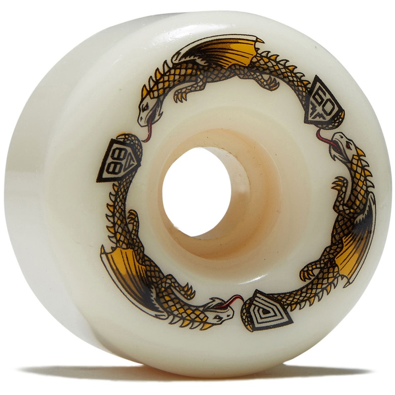 Powell-Peralta Dragon Formula 88a BOM Skateboard Wheels – Off White – 60mm