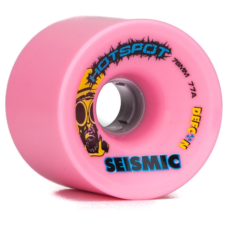 Seismic Hot Spot 77a Longboard Wheels – Bubblegum – 76mm