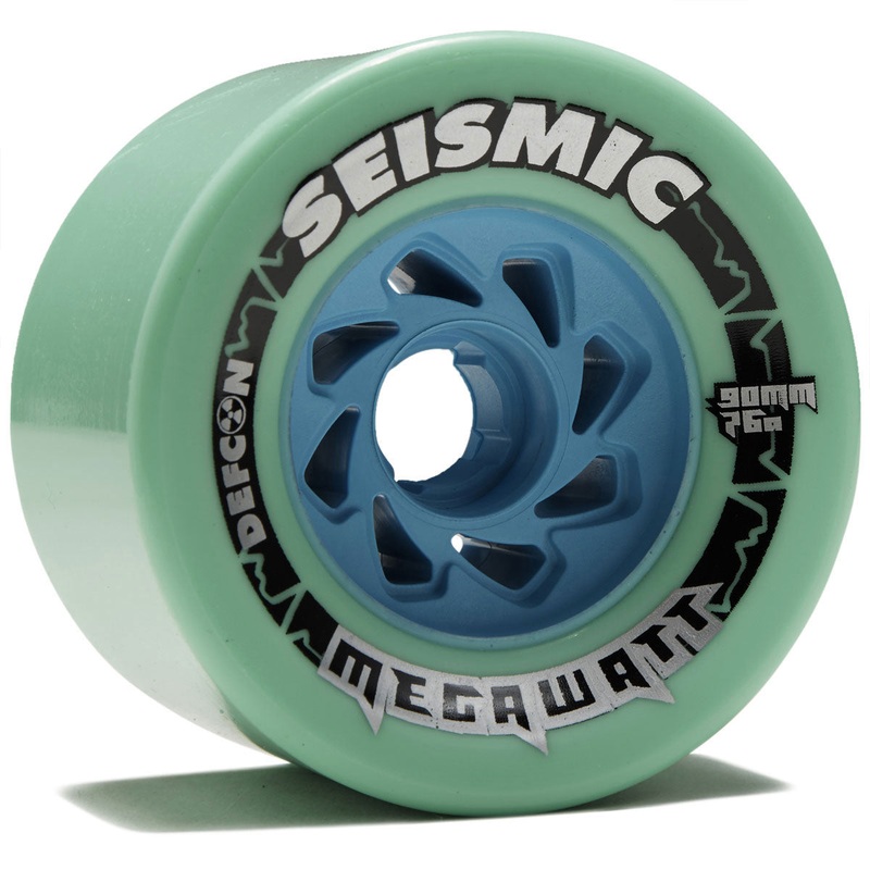 Seismic Megawatt 76a Longboard Wheels – Mint – 90mm