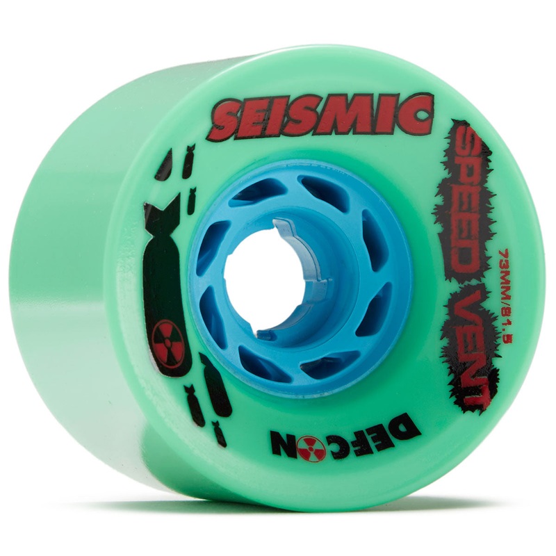 Seismic Speed Vent 81.5a Longboard Wheels – Mint – 73mm