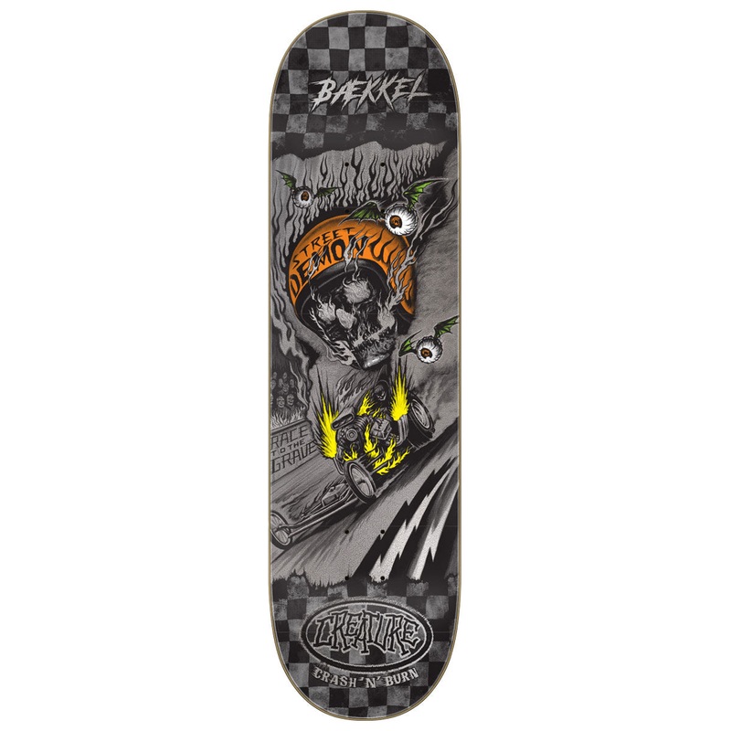 Creature Baekkel Crash And Burn Pro Skateboard Deck – 8.60