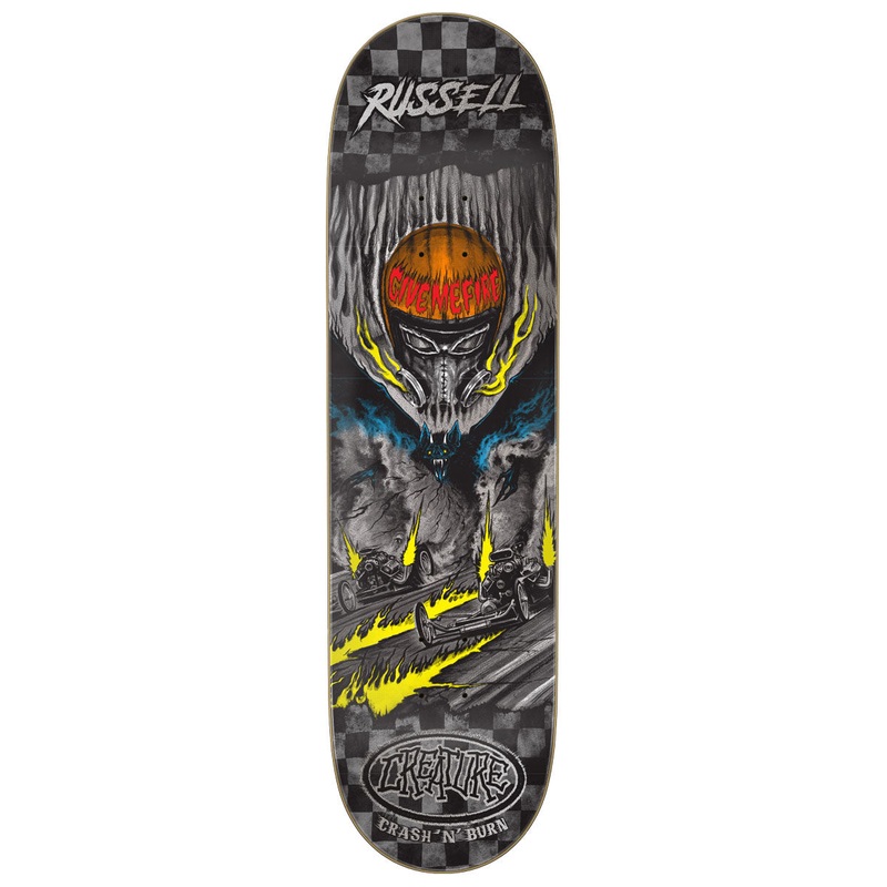 Creature Russell Crash And Burn Pro Skateboard Deck – 8.51