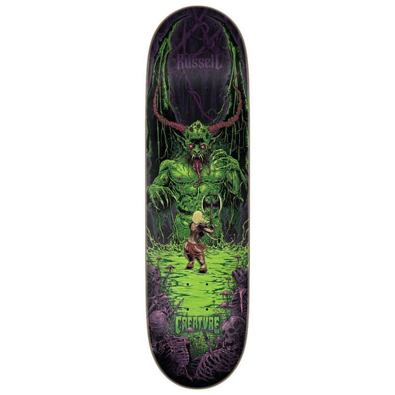 Creature Russell Swamp Pro Skateboard Deck – 8.60