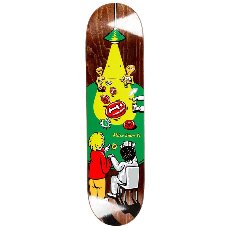 Polar Oskar Rozenberg Poker Face Skateboard Deck – 8.50