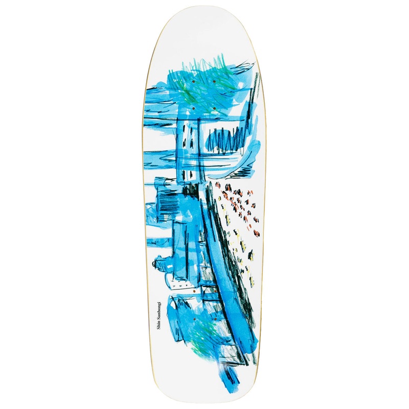 Polar Shin Sanbongi Shin City Dane  Shape Skateboard Deck – 9.75
