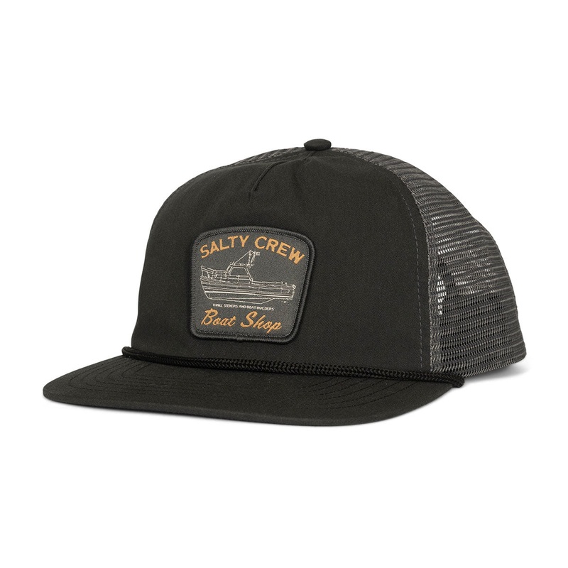 Salty Crew Boat Shop Trucker Hat – Phantom Charcoal