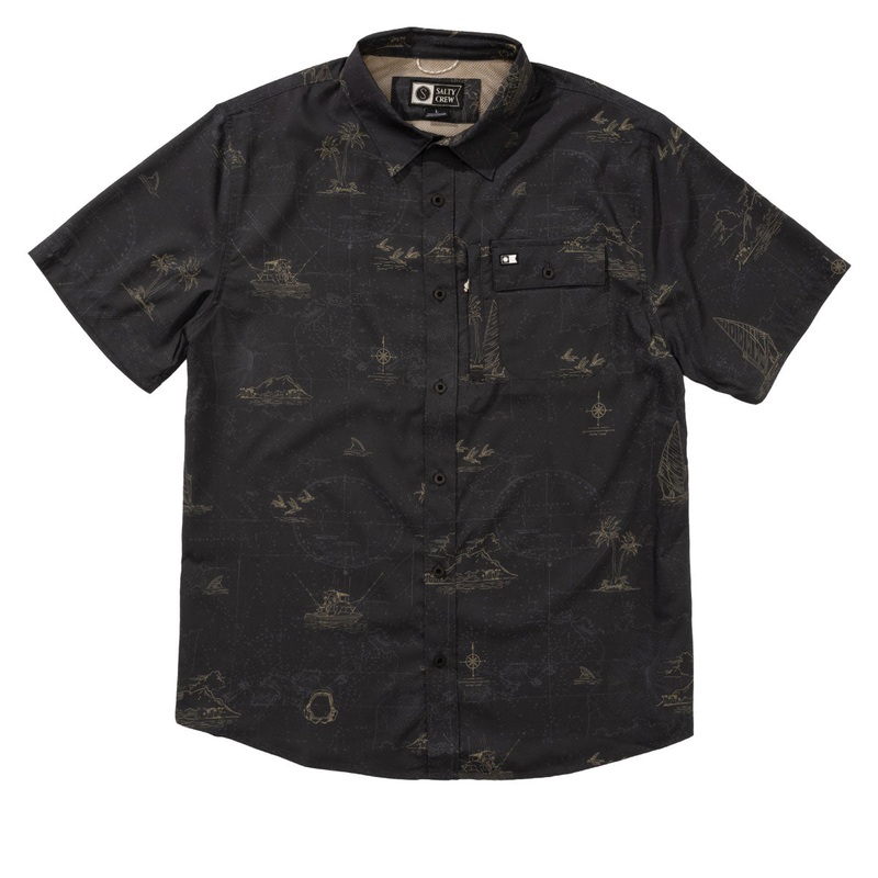 Salty Crew Helmsman UV Button Up Shirt – Phantom