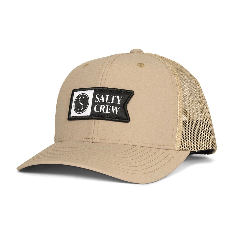 Salty Crew Pinnacle 2 Retro Trucker Hat – Khaki