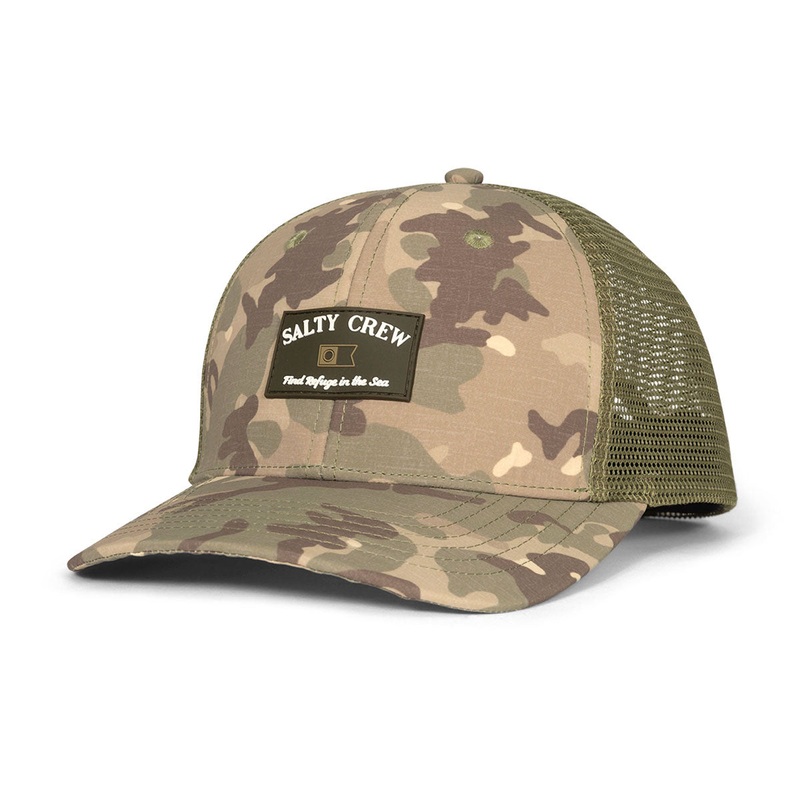 Salty Crew Steadfast Retro Trucker Hat – Camo