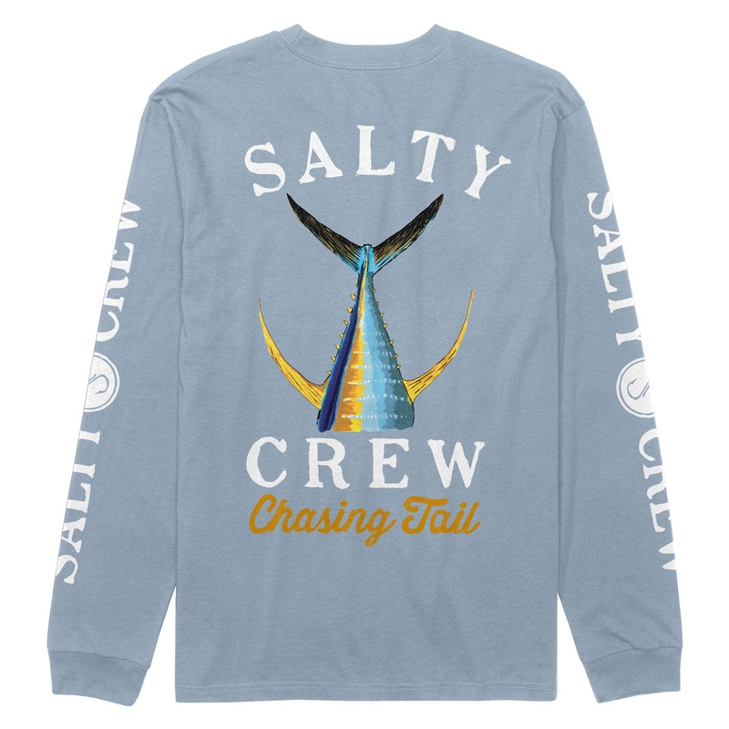 Salty Crew Tailed Classic Long Sleeve T-Shirt – Blue Fog
