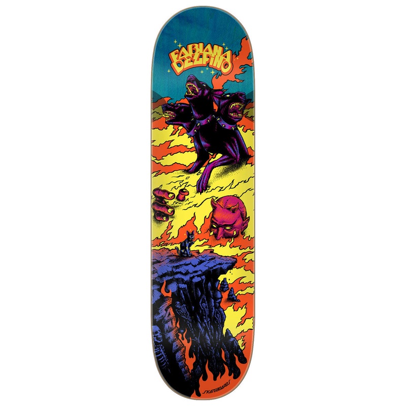 Santa Cruz Delfino Inferno Pro Skateboard Deck – 8.25
