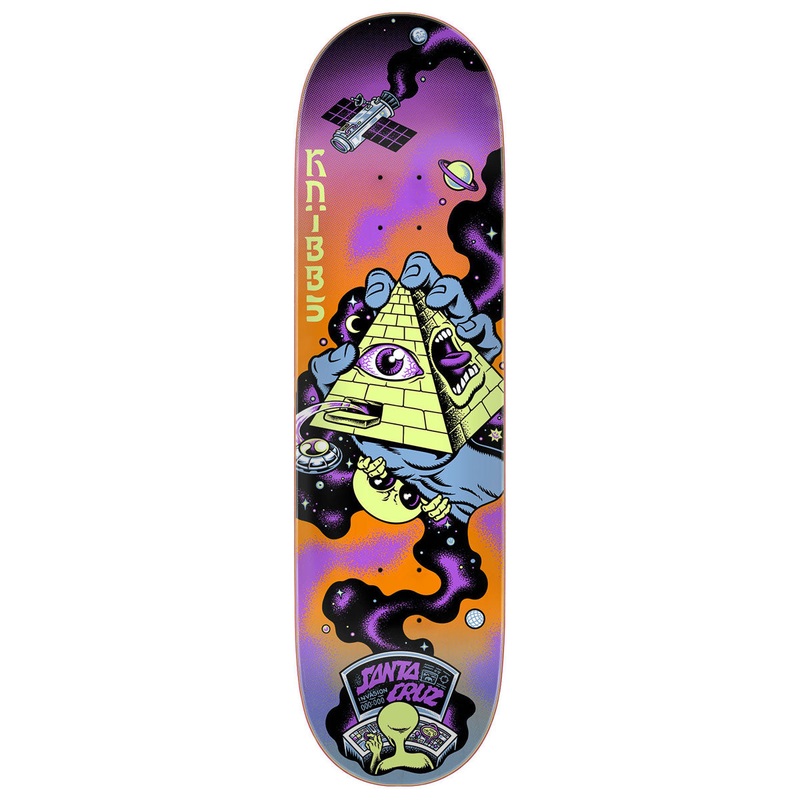 Santa Cruz Knibbs Invasion Hand Pro Skateboard Deck – 8.50
