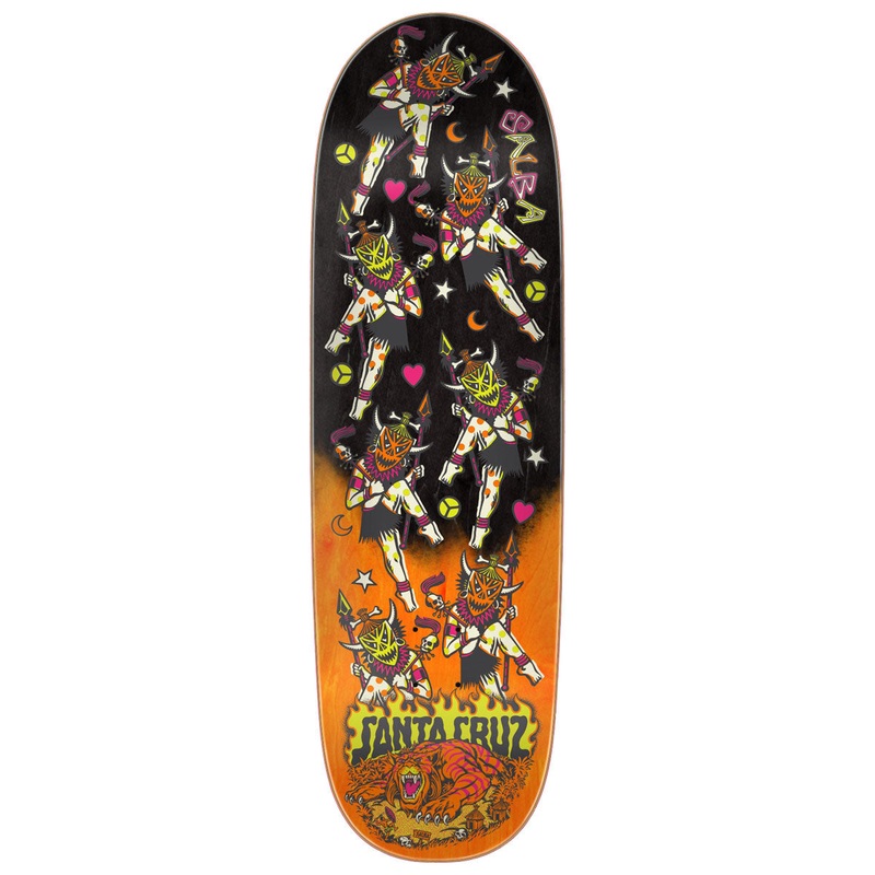 Santa Cruz Salba Firedance Pro Shaped Skateboard Deck – 8.80
