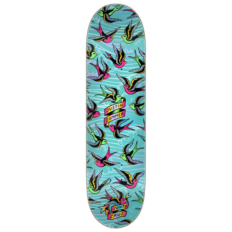 Santa Cruz Sommer Sparrows Pro Skateboard Deck – 8.00