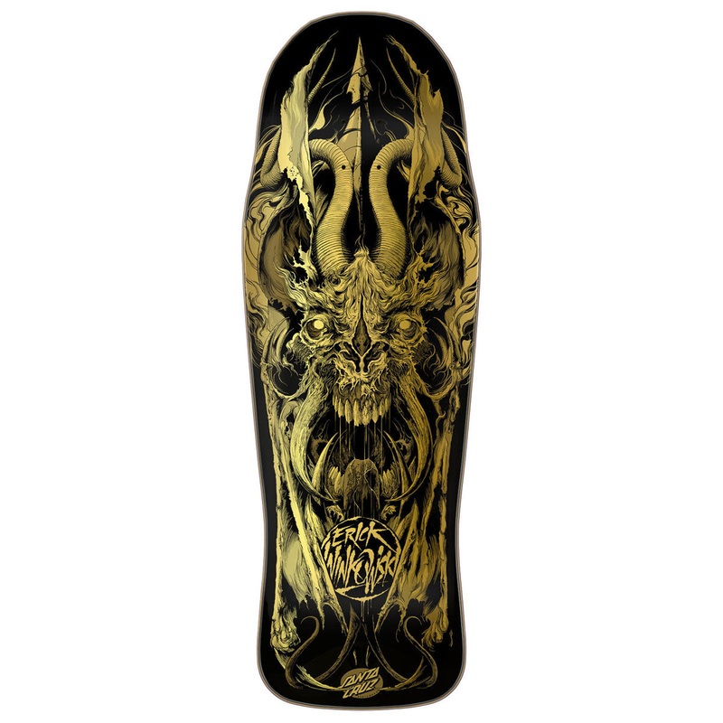 Santa Cruz Winkowski Primeval Gold Pro Shaped Skateboard Deck – 10.34