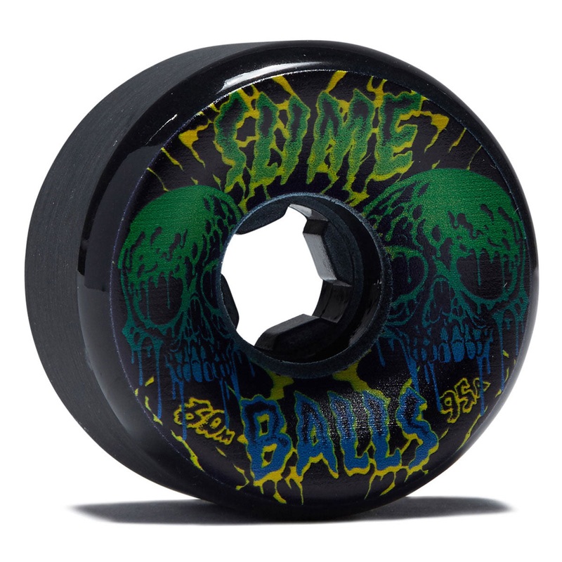 Slime Balls Skull Vomits 95a Skateboard Wheels – Black – 60mm