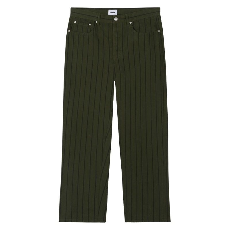 Obey Classic Baggy Stripe Denim Jeans – Duffle Bag Multi