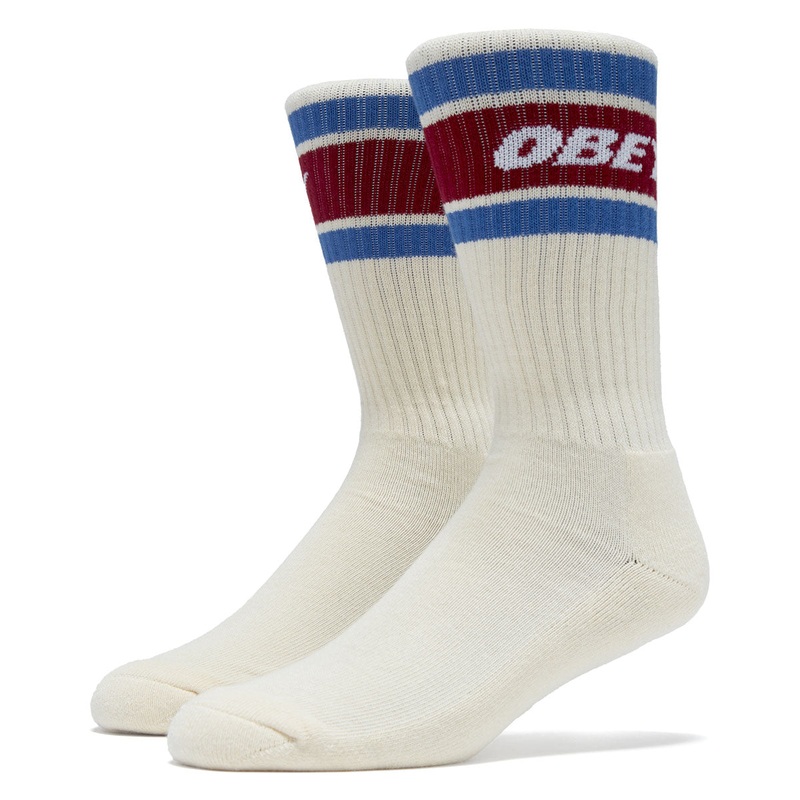 Obey Cooper II Socks – Unbleached/Rhubarb