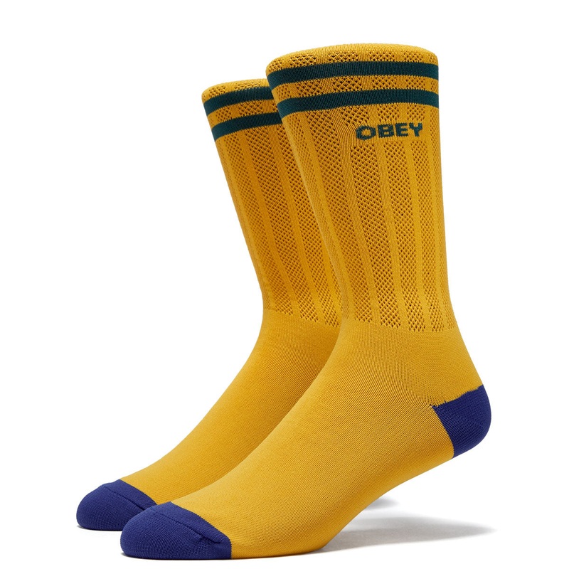 Obey Soccer Socks – Gold/Green